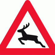 Advarselstavle dyrevildt - Kombi-Skilte