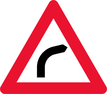 Advarselstavle om højresving - Højresving forude - Kombi-Skilte