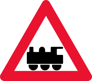 Advarselstavle jernbaneoverkørsel - Færdselstavler Kombi-Skilte