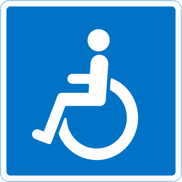 Anbefalet rute for invalide - Oplysningstavler Kombi-Skilte