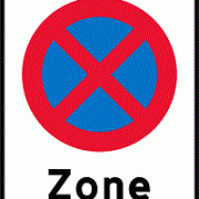 Zone med standsning og parkering forbudt