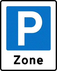Zone med parkering