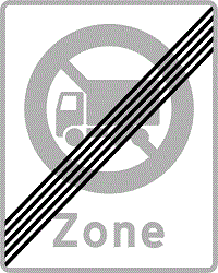 Lastbil forbudt zone