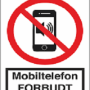 F116 Mobiltelefon forbudt