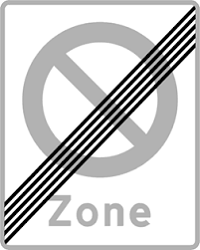 Zone med parkering forbudt