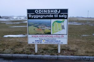 Industriskilte byggegrunde til salg