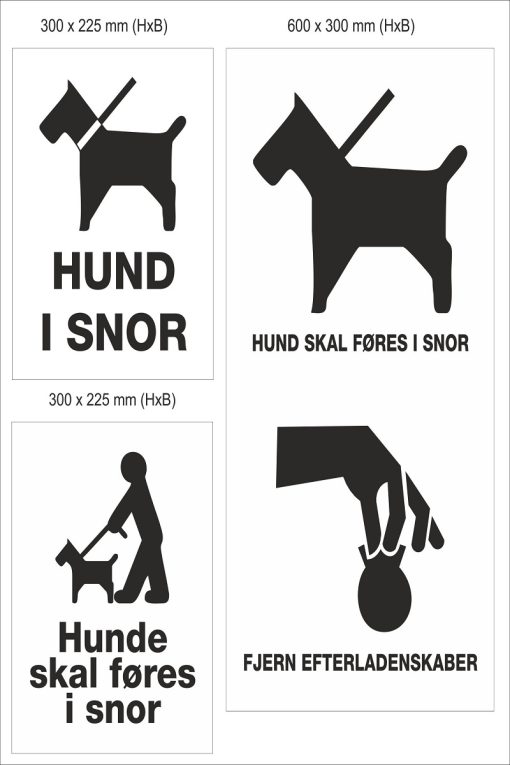 Hund i snor