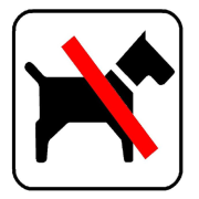Hund forbudt som piktogram