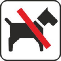 Piktogram, hund forbudt P69