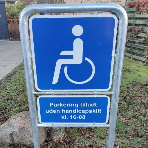 Handicapskilte til 2-rums galge