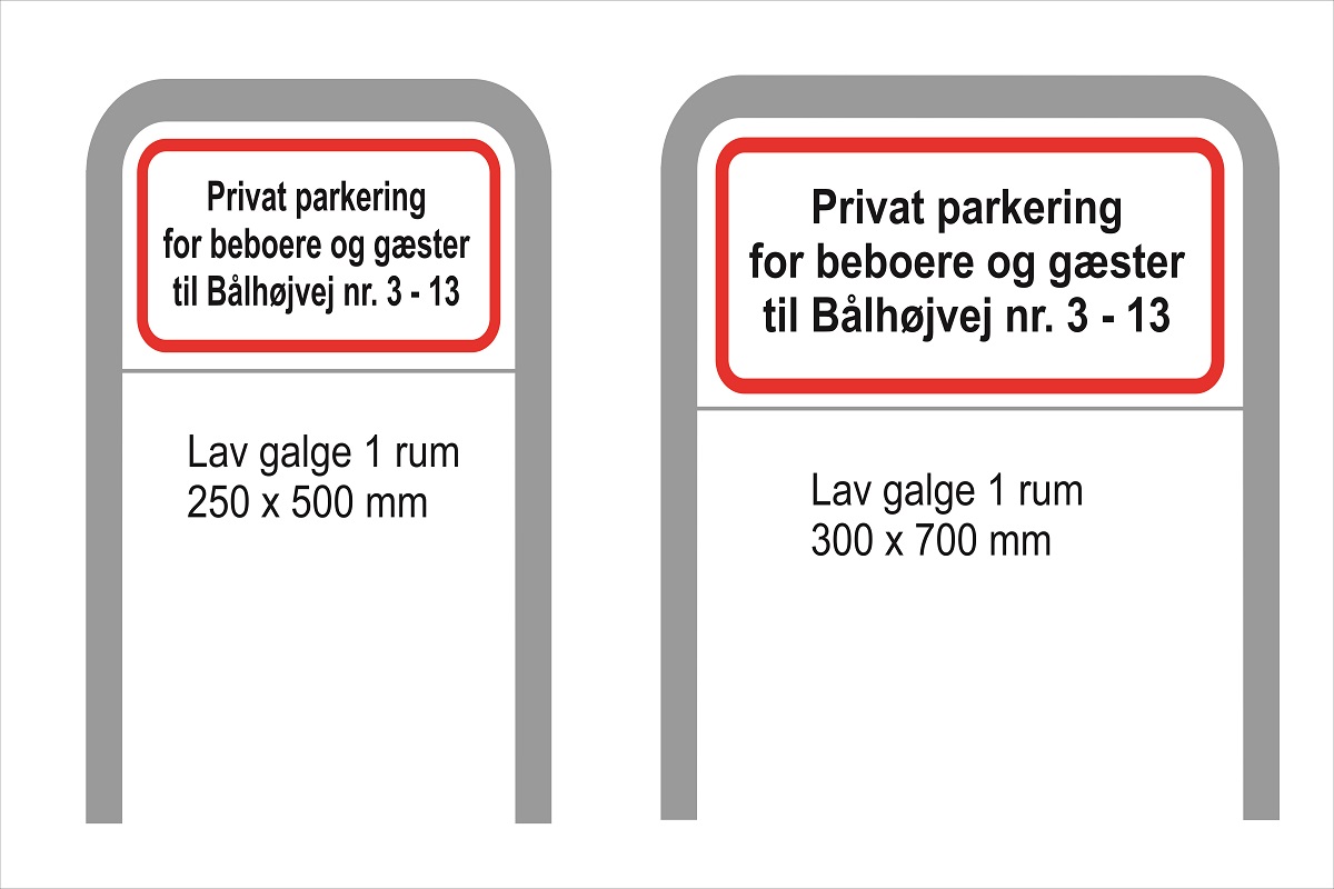 Parkeringsskilte I Parkeringsspyd Parkeringsskilte - Kombiskilte