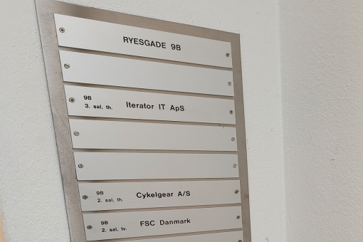 Graveret skilte/messing skilte