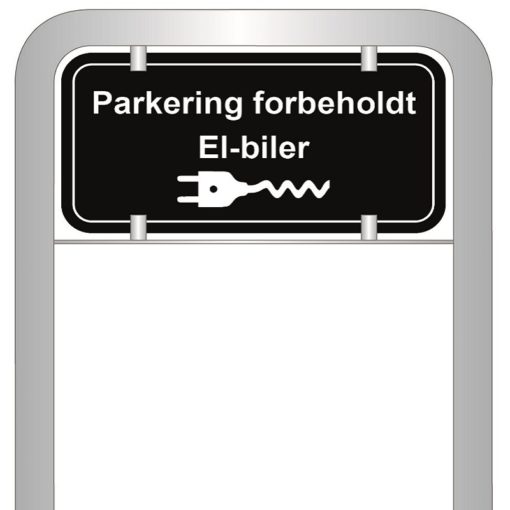 Parkeringsskilte til elbiler, scootere og motorcykler